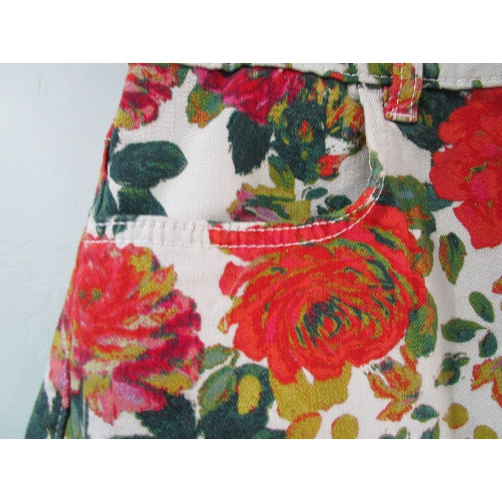 Maeve by Antrhopologie Rose Garden Floral Fringed Hem Skirt Ladies 10 GUC - Picture 8 of 16